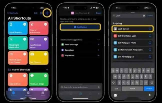 赣县苹果14锁屏维修店分享iPhone14升级iOS16.4后如何创建锁屏快捷方式 